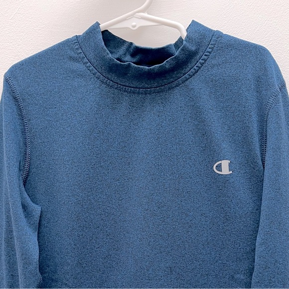 Champion Gear Cold Weather Compression Mock Neck Long Sleeve Shirt Boys Size M - Picture 2 of 4